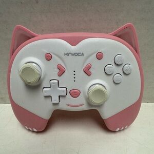 Kinvoca Wireless Controller for Nintendo Switch Fox Kitten Pink White